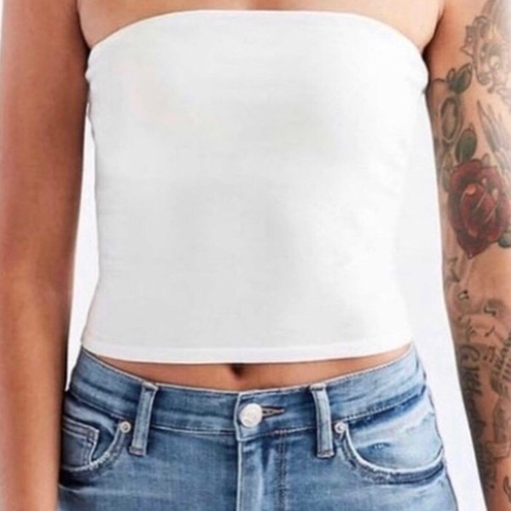 White tube top